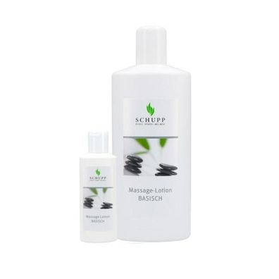 Massage-Lotion Basisch 6 x 1000 ml + Spender