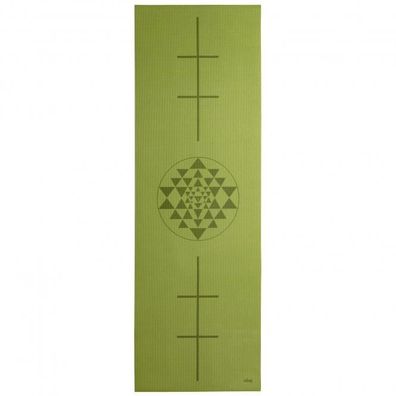 Yogamatte Leela Collection olive Motiv Yantra/Alignment
