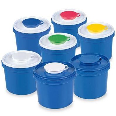 Verschlussdeckel rund transparent/blau für 3l-Spender