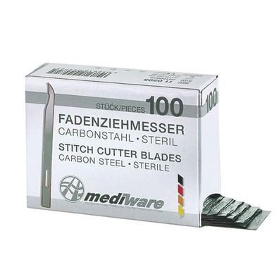 mediware Fadenziehmesser Carbon 65 mm 100 Stück