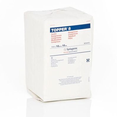 Topper 8 Mehrzweckkompressen unsteril 7,5x7,5 cm