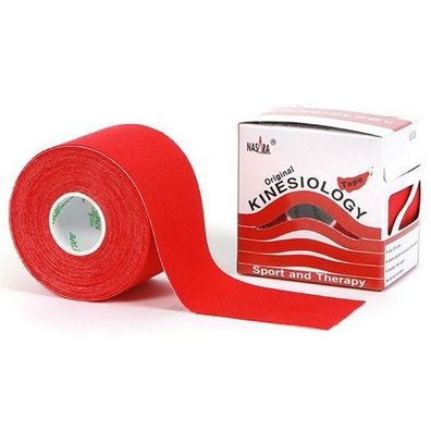Nasara Kinesiologie Tape rot 5 cm x 5 m