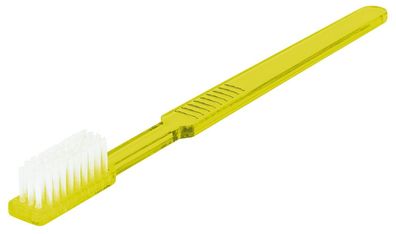 Einmal-Zahnbürsten gelb mit Zahnpasta 100 Stück