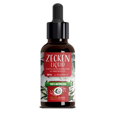 Nature Animal® Zeckenschutz Liquid - Zeckenschutz - für Hunde und Katzen