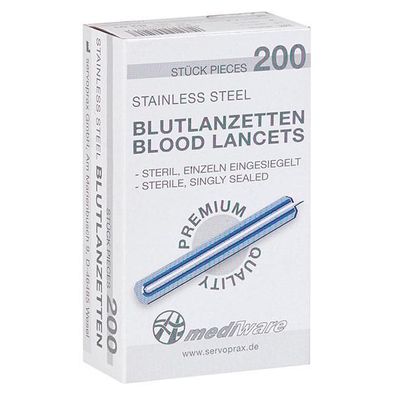 Mediware Blutlanzetten Premium 200 Stück