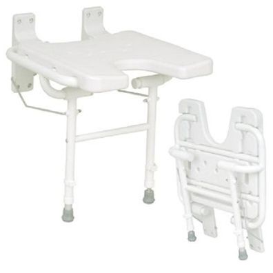 Duschklappsitz DKS 130 mit Ausschnitt weiß