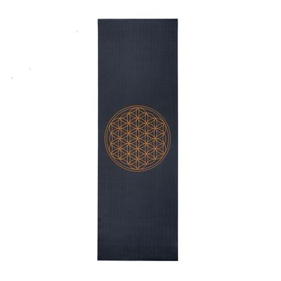 Yogamatte Leela Collection anthrazit Motiv Blume des Lebens