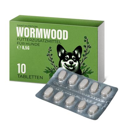Saint Nutrition® Wormwood - Mittel bei Wurmbefall für Hunde - für Magen und Darm