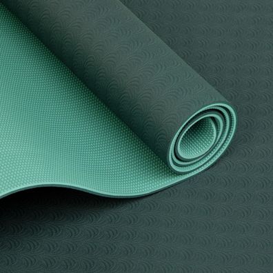 TPE Yogamatte LOTUS PRO grün/hellgrün