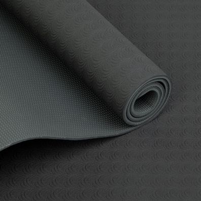 TPE Yogamatte LOTUS PRO schwarz/silbergrau