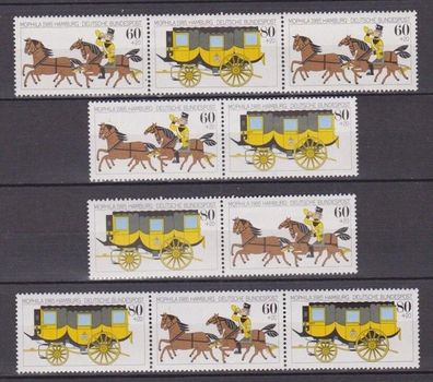 BRD 1985 postfrisch MiNr. W Zd 5 - W Zd 8 Mophila ´85 Hamburg