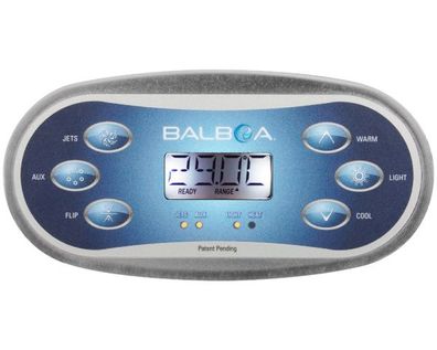 Balboa TP600 Bedienfeld 6 Button inkl Overlay