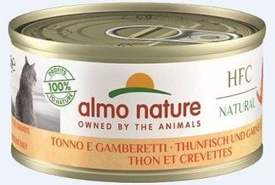 Almo Nature Adult Natural Thunfisch & Garnelen 48 x 70g