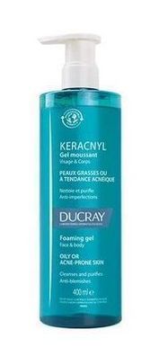 Ducray Keracnyl Schaumreiniger, 400 ml - Intensive Reinigung fuer Problemhaut