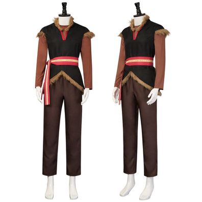 Cosplay Frozen 2 Kristoff Kostume Halloween Karneval Anzuge Full Set Outfits