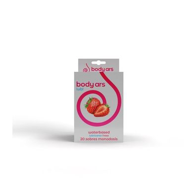 Einzeldosis Gleitgel auf Wasserbasis Säure-Erdbeere 20 x 4ml
