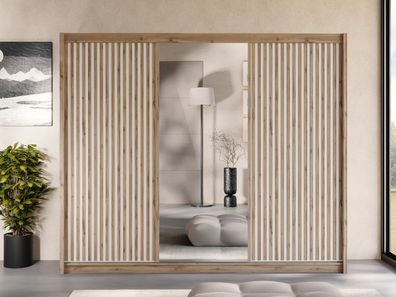 Kleiderschrank London 250 L Drehtürenschrank Schrank Farbauswahl Garderobe Neu