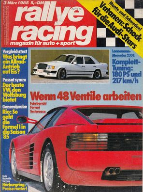 rallye racing 3/ 1985, Ferrari Testarossa, Mercedes Tuning, Allrad, Rallye, 24h Dayto