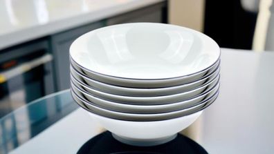 Retsch Arzberg Heike Blaurand Schälchen 13cm Set 6teilig für Müsli, Snacks Porzellan