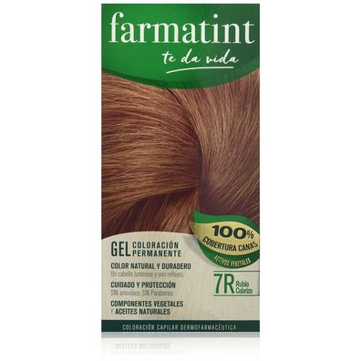 Farmatint GEL coloración permanente #7r-rubio cobrizo 5 u