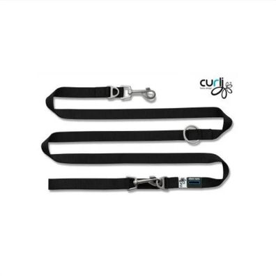 Curli Führleine schwarz 200 cm 15 mm