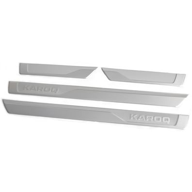 Original Skoda Karoq Einstiegsleisten Türleisten Aluminium Zierleisten 57A071303