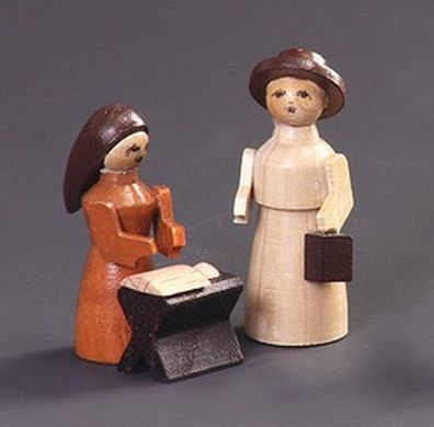 Miniaturfigur Heilige Familie natur Höhe=7cm NEU Seiffen Erzgebirge Dekoration H