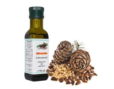 Zedernnussöl kaltgepresst Sibirotschka Naturprodukt Zedernussöl Zedernöl 90 ml