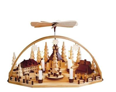 Weihnachtsberg mit Pyramide Höhe=40cm NEU Lichterbogen Fensterbogen Erzgebirge S