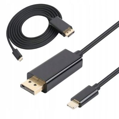 USB-C DisplayPort 4K 60 HZ 1.8M Thunderbolt 3.0 MHL Adapter KABEL Zenwire ZW-02