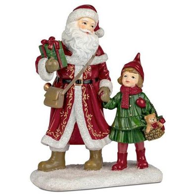 Formano Mädchen + Nikolaus Weihnachtsmann Nostalgie Geschenk Deko NEU
