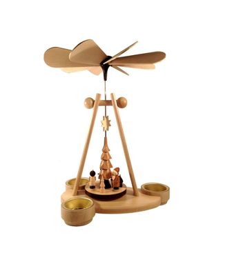 Kugelpyramide Weihnachtsmann natur Höhe=26cm NEU Weihnachtspyramide Tischdekorat