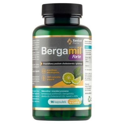 Bergamil Forte Hochdosierte Nahrungsergaenzung, 90 Kapseln