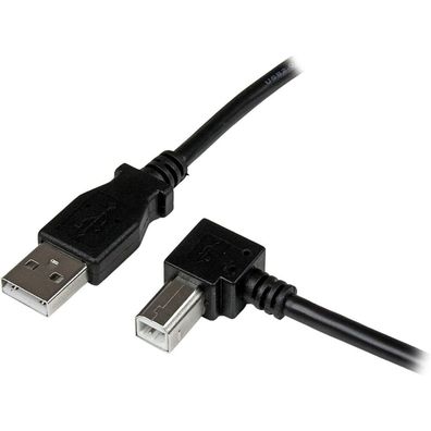Startech. Com 1m Usb 2.0 A To Right Angle B Cable M/M