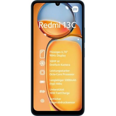 Redmi 13C 256GB (Navy Blue, Android 13, Dual SIM)