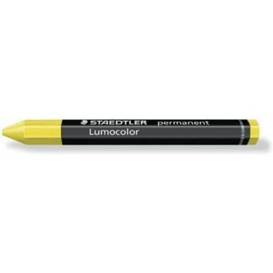 Wachstifte bunt Staedtler Lumocolor Permanent Gelb (12 Stück)