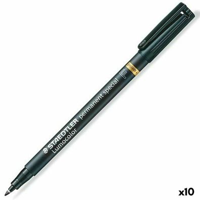 Dauermarker Staedtler Lumocolor Special F Schwarz 0,6 mm (10 Stück)