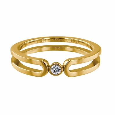 Fine gold-plated ring with crystal TH2780101 - Circuit: 54 mm