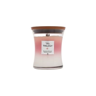 WoodWick Trilogy Blooming Orchard Duftkerze mit Docht 275 g