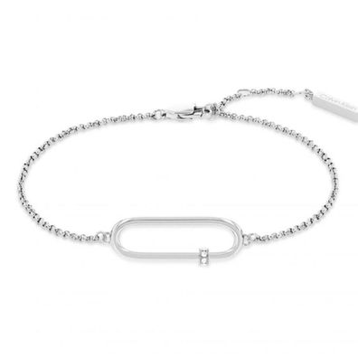 Feines Stahlarmband mit Kristallen 35000183