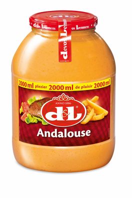 D&L Andalouse Sauce Classics 2x 2000ml PET zu Pommes Burger Fleisch Wraps