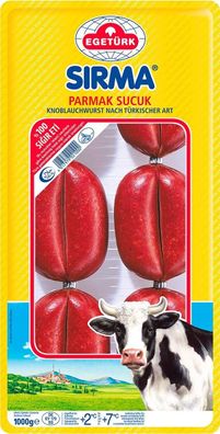 Egeütrk Sirma Parmak Sucuk 1x 1kg türkische Knoblauchwurst aus 100% Rindfleisch