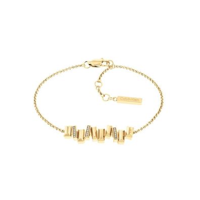 Stilvolles vergoldetes Armband mit Luster-Verzierung 35000241