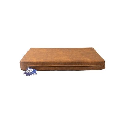 Let's Sleep Mellow Mattress Orthopädisches Bett XL Cognac