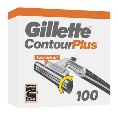 Gillette Contour Plus Rasierklingen - 10x 10er Pack Herren Klingen