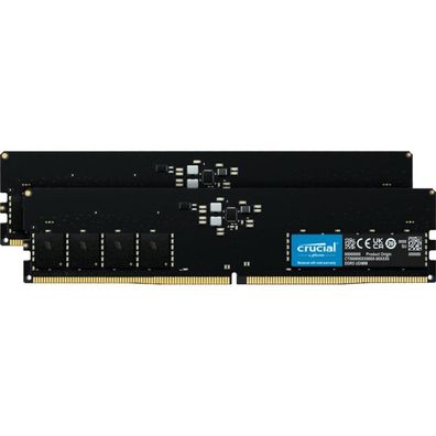 Crucial DIMM 64GB DDR5-5600 Dual-Kit 2x32GB Arbeitsspeicher CT2K32G56C46U5