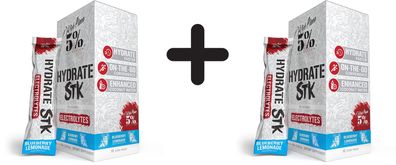 2 x 5% Nutrition Hydrate - Legendary Series Stick Packs, Blueberry Lemonade - 10 x 9g