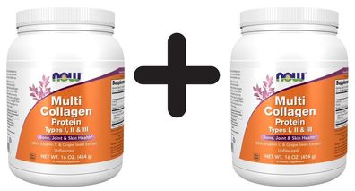 2 x NOW Foods Multi Collagen Protein - 454g