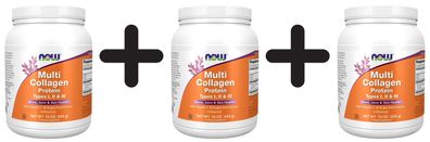 3 x NOW Foods Multi Collagen Protein - 454g