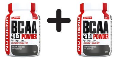 2 x Nutrend BCAA 4:1:1 Powder, Cherry - 500g